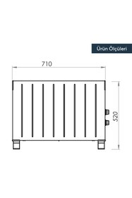 Resim KUMTEL 2000W Fanlı Konvektör Isıtıcı HC-2948 