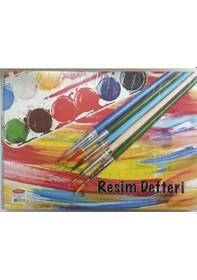 Resim Resim Defteri 15 Yaprak Orta Boy Spiralli Telli 25x35 