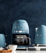 Resim Smeg Standart Filtre Kahve Makinası Storm Blue Matt 