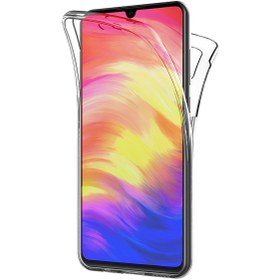 Resim Microsonic Xiaomi Redmi Note 7 Kılıf 6 tarafı tam full koruma 360 Clear Soft Şeffaf 