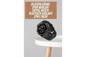 Resim Depomix Yeni Nesil Çok Fonksiyonlu Uyku ve Sağlık Takibi Yapabilen Siyah 