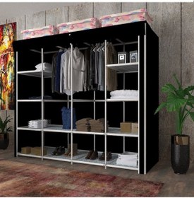 Resim Cimrikesee 8 Renk Seçenekli Çift Askılı -Bez Dolap- Cimrikese 