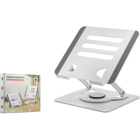 Resim Die Grup Alüminyum Alaşim 360 Derece Dönebilen Premium Laptop Standi - Silver HDX8019 