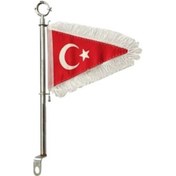 Resim Skm Bayrak Flama Üçgen A Kalite Beyazpüsküllü 