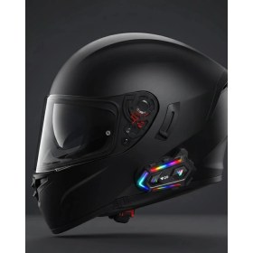 Resim Calperia Yeni Nesil Bluetooth 5.3 Motosiklet Intercom Rgb Işıklı 1000M Mesafeli 
