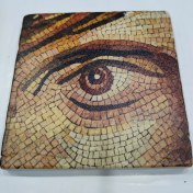 Resim Şeker Portakalım Dekoratif Figürlü Doğal Taş Banyo Gider Kapağı Süsü Tekli 10X10 cm 