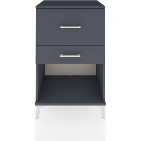 Resim Hyperion Komodin 2 Çekmeceli 60X44X96 Antrasit-Antrasit 