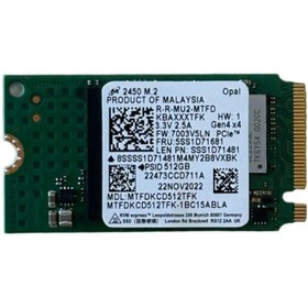 Resim MICRON 2450 M.2 2242 MTFDKCD512TFK 512GB SSD 