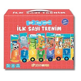 Resim İlk Sayı Trenim - Cırt Cırtlı Yapboz ve Kitap Seti 