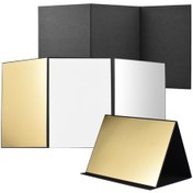 Resim Ximistore9 Fotoğraf Ve Video Çekimleri İçin Üçlü Kollapsible Karton Reflektör - Siyah, Gümüş, Altın Ve Beyaz Renk Seçenekleri 