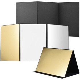 Resim Ximistore9 Fotoğraf Ve Video Çekimleri İçin Üçlü Kollapsible Karton Reflektör - Siyah, Gümüş, Altın Ve Beyaz Renk Seçenekleri 