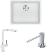 Resim Franke Mrg 210/110-52 Bianco Eviye+Active Plus Doccia Armatür&Sab 