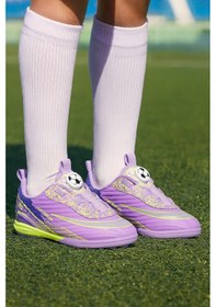 Resim Üniseks Yeni Nesil Mekanizmalı Futbol Halı Saha Ayakkabısı Lila 