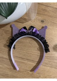 Resim Kuromi Tüllü Taç Toka Pembe 