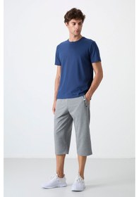 Resim Tommy Life Gri Melanj Ön Cep Detaylı Standart Kalıp Klasik Paça Erkek Kapri - 83092 GRI MELANJ 
