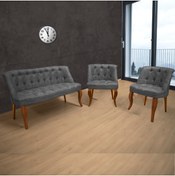 Resim Armens Çay Seti Koltuk Takımı, 2+1+1 Kahve Ayak klsz-cyst-khv-001 