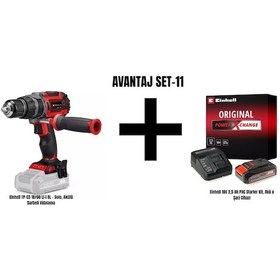 Resim Einhell Set-11 Einhell Tp-cd 18/60 Li-i Bl - Solo, Akülü Darbeli Vidalama+einhell 18v 2,5 Ah Pxc Starter Kit, Akü & Şarj Cihazı 