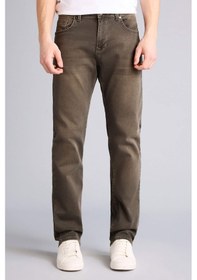 Resim Defacto Sergio Regular Fit Normal Bel Boru Paça Jean Pantolon G3235ax25aukh475 Haki-kh475 