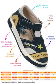 Resim Kiko Kids Foxy Erkek Çocuk Günlük Ayakkabı Petrol - Sarı 