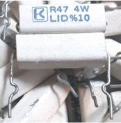 Resim 2 Adet 0.47 Ohm 4W 10% 0R47 Aksiyal Seramik Güç Direnci 4 Watt 