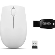 Resim Lenovo 300 Kablosuz Mouse + Adata UV100 16GB USB Bellek 