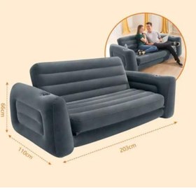 Resim Yıldızan trendzoom EFSANE KAMP - Yatak Olabilen Şişme Koltuk - Pompa Hediyeli - 203 * 224 * 66cm modatrack 22 