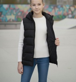 Resim Zaziko Kids Kız Çocuk Kapüşonlu Şişme Yelek 