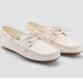 Resim MANGO Deri bağcıklı denizci ayakkabısı 