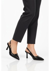 Resim Ayakmod Siyah Kadın İnce Topuklu Abiye Ayakkabı 312569 Z Siyah 