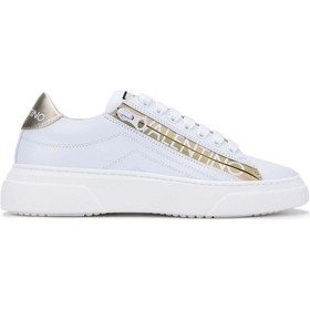 Resim Mario Valentino Kadın Hakiki Deri Beyaz/altın Sneakers & Spor Ayakkabı 1040 91s3902 Bn Ayk Y24 Whıte/gold Altın - Beyaz 