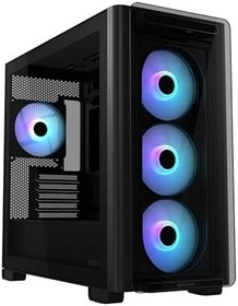 Resim ASUS A23 PLUS TG ARGB Siyah Tempered Glass USB 3.2 mATX Mid Tower Gaming (Oyuncu) Kasa 
