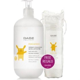 Resim Babe Bebek ve Çocuk için Durulama Gerektirmeyen Temizleme Suyu 500 ml + 50'li Pamuk 