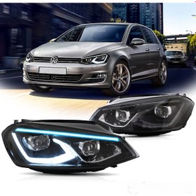 Resim Vw Golf 7 2013-2016 Mk7 Golf 8 Dizayn R Ön Far 