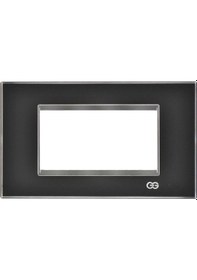 Resim 01463427-001145 Günsan Domino Siyah & Krom Çerçeve Çıtası Krom- 4m 