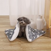 Resim Rahat Tüm Mevsimler Plush Pet Mat | Kediler ve Köpekler için Yumuşak, Kalın, Sıcak Battaniye | Makine de Washable, Dayanıklı Polyester | Sonbahar ve Kış Uyku Konforu için İdeal | Yıldız Desenli Tasarım, Pet Uyku Ma 