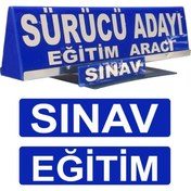 Resim Tim Sürücü Aday Levhası Tepelik İkisi Bir Arada Kep Sürücü Adayı Tepelik 