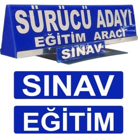 Resim Tim Sürücü Aday Levhası Tepelik İkisi Bir Arada Kep Sürücü Adayı Tepelik 