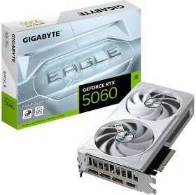 Resim Gıgabyte VGA Nvıdıa 8gb Gddr7 RTX5060 Eagle Oc Ice GV-N5060EAGLEOC Ice-8gd 128BIT/3XDP/1XHDMI/2XFAN 