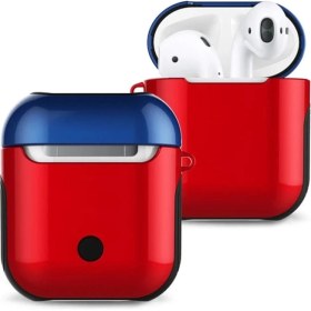Resim Eco Port Apple Airpods 2 (2.nesil) 3in1 Kılıf - Kırmızı-Lacivert 