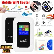 Resim jetucuzal 4G/5G A8-E Mobil Sim Kartlı WiFi Router 300Mbps Kablosuz 3000mAh Taşınabilir Hotspot Cep Modem 