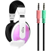 Resim Yunboo Kubıte T155 Oyun Kulaklığı Siyah-pembe, 3.5mm Kablolu, Ayarlanabilir Mikrofon, Gürültü Yalıtımı, Uzun Kullanim İçin Konforlu 10.1" 