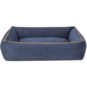 Resim Pet Comfort Golf Köpek Yatağı Parliament Mavi W Hardal Biye M 90x70cm 