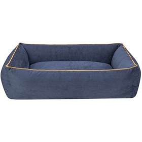 Resim Pet Comfort Golf Köpek Yatağı Parliament Mavi W Hardal Biye M 90x70cm 