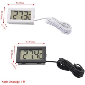 Resim Alkatronik Termometre Mini Dijital Isı Ölçer -50c +110c Buzd. Akv. Oda 