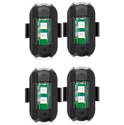 Resim Ranyeek X1 Titreşim Algılayıcı Flaş Lambası - Motosiklet/bisiklet/araç ışığı - Mıknatıs+bant Sabitleme - 4 Adet Usb Şarjlı Abs 