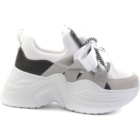 Resim Bambi Beyaz Kadın Sneaker K01545202817 