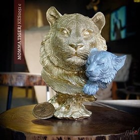 Resim Kaplan temalı heykel - salon aksesuarlarınızda eşsiz bir hava yaratır - Mükemel orijinal tasarım 