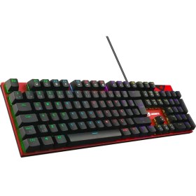 Resim GameBooster GB-G44 RADIANCE Rainbow Aydınlatmalı 105 Mekanik Red Switch Oyuncu Klavyesi 