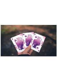 Resim Mpc Lonely Wolf Purple Bocopo Oyun Kağıdı İskambil Kartları 