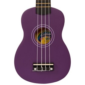 Resim Vintage Laka Rainbow Soprano Ukulele - Violet 